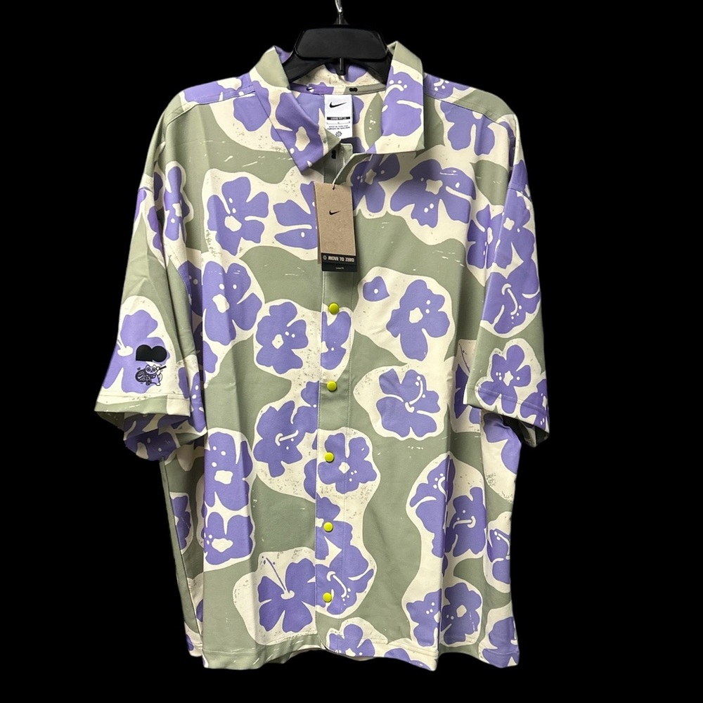 Nike Men's Naomi Osaka Short Sleeve Snap Button Front Shirt Size Large NWT
